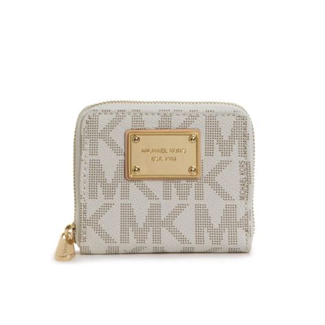 michael kors white wallet small